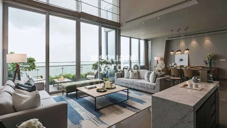 Living Room, oberoi-skyz 4 Bedroom 6600 Sq.Ft. Apartment In Worli Mumbai 7636936
