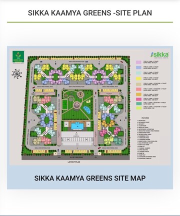 Master Plan in 2 BHK Apartment at Sikka Kaamya Greens, Sector 10 Greater Noida – for Sale
