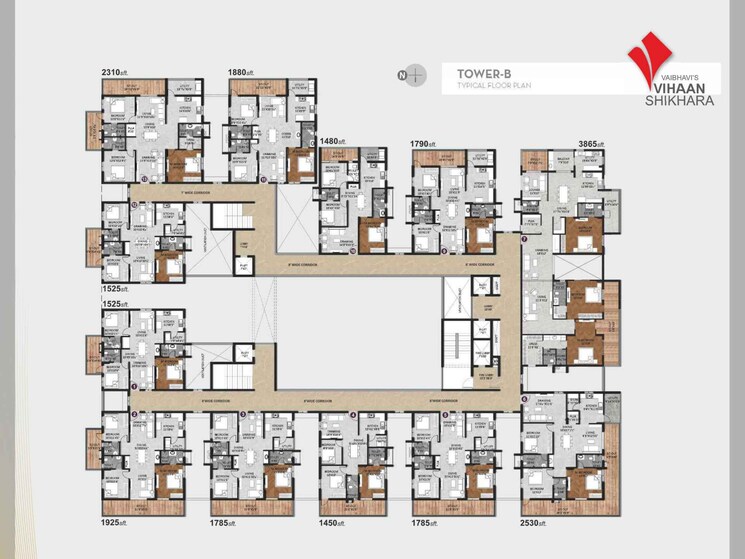 Master Plan, vaibhavi-vihaan-shikhara 3 Bedroom 1925 Sq.Ft. Apartment In Kollur Hyderabad 7637224
