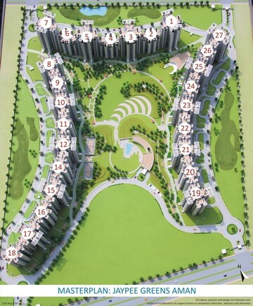 Master Plan in 3 BHK Apartment at Jaypee Greens Aman, Sector 151 – for Sale