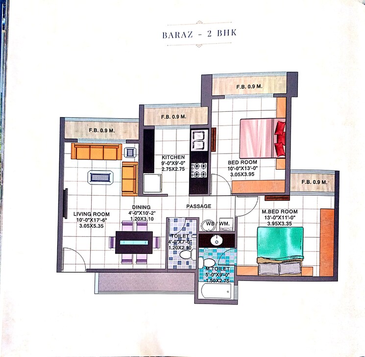 Floor Plan, arihant-aalishan 4 Bedroom 2665 Sq.Ft. Apartment In Kharghar Navi Mumbai 7632353