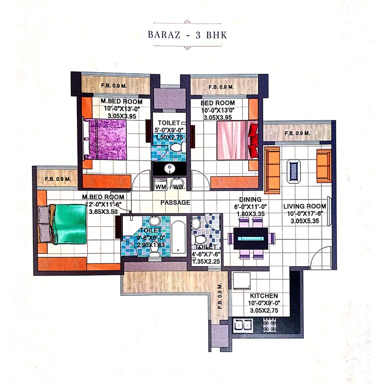 Master Plan, arihant-aalishan 4 Bedroom 2665 Sq.Ft. Apartment In Kharghar Navi Mumbai 7632353