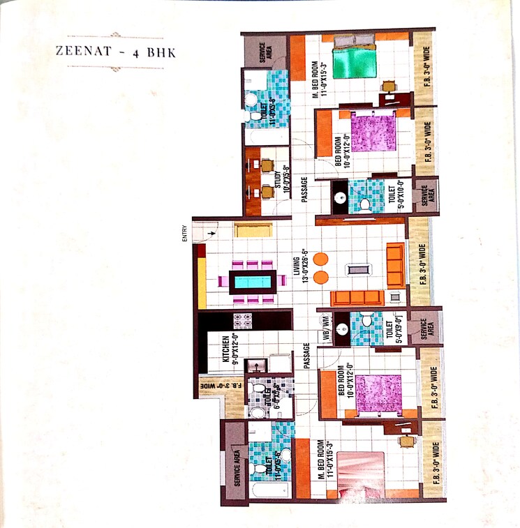 Master Plan, arihant-aalishan 4 Bedroom 2665 Sq.Ft. Apartment In Kharghar Navi Mumbai 7632353