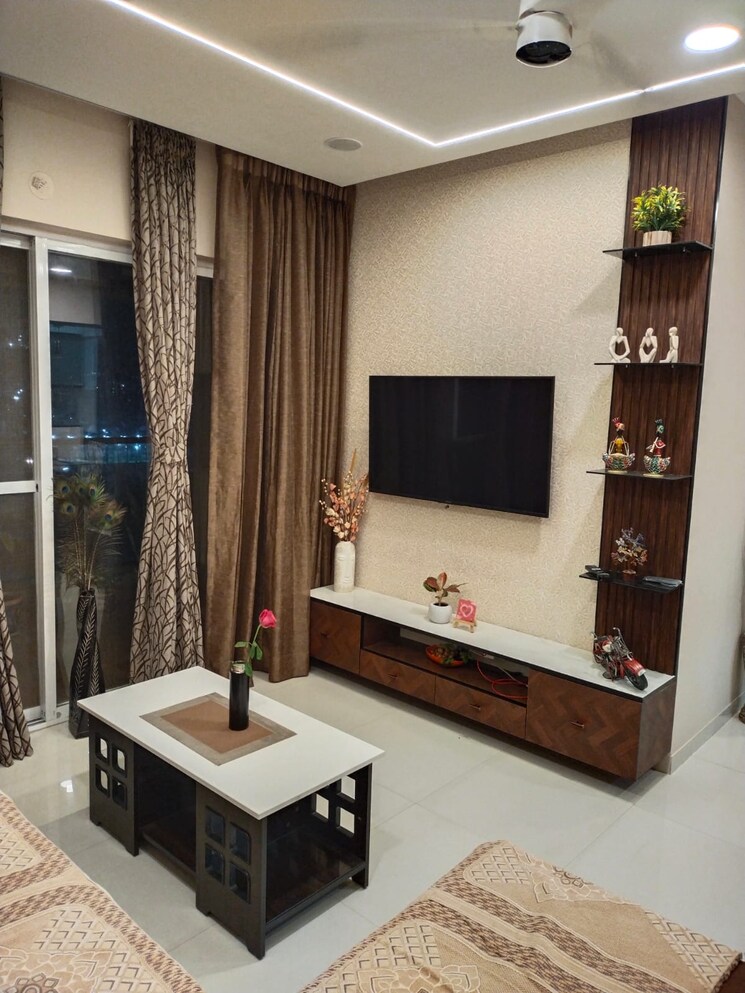 Living Room, mantra-monarch 4 Bedroom 1700 Sq.Ft. Apartment In Balewadi Pune 7639143