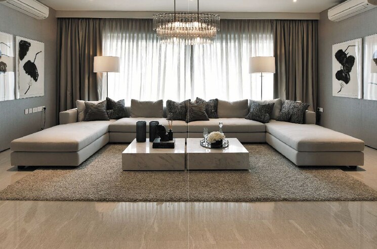 Living Room, neelam-senroofs 3 Bedroom 1125 Sq.Ft. Apartment In Nahur East Mumbai 7640903