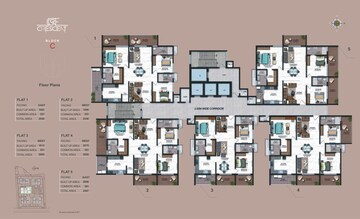 Floor Plan in 3 BHK Apartment at Candeur Crescent, Serilingampally – for Sale
