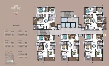 Floor Plan in 3 BHK Apartment at Candeur Crescent, Serilingampally – for Sale