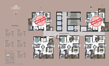 Floor Plan in 3 BHK Apartment at Candeur Crescent, Serilingampally – for Sale