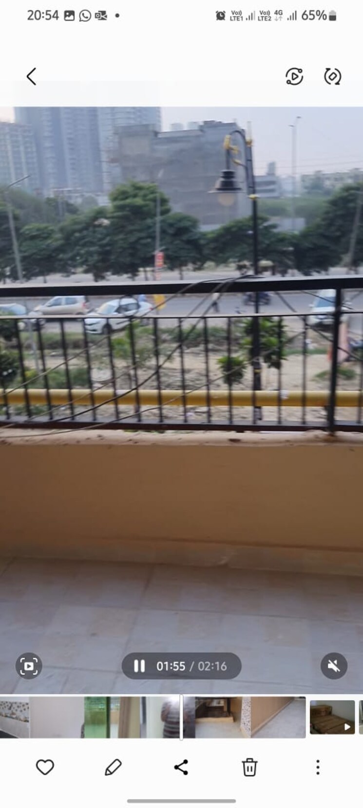 Balcony, gaurs-siddhartham 3 Bedroom 1195 Sq.Ft. Apartment In Siddharth Vihar Ghaziabad 7642729