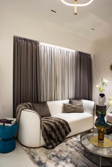 Living Room in 2 BHK Apartment at The Shreeji Atlantis, Orlem – for Sale