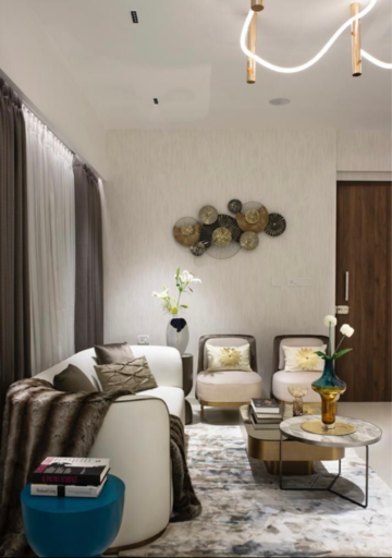 Living Room in 2 BHK Apartment at The Shreeji Atlantis, Orlem – for Sale
