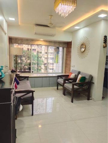 Living Room in 2 BHK Apartment at Jasmine Tower, Vasant Vihar – for Sale