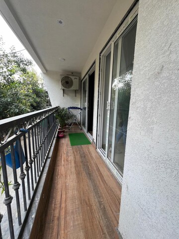 Balcony in 3 BHK Builder Floor at Palm Residency Chhatarpur, Chattarpur – for Sale