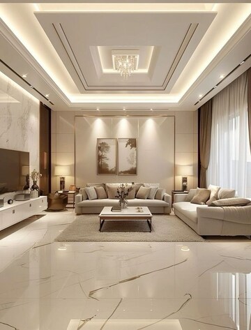 Living Room in 3 BHK Apartment at One Meraki, Chembur – for Sale