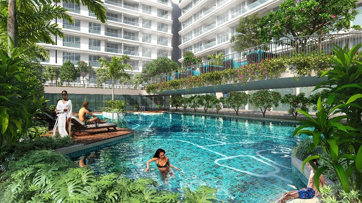 Swimming Pool, nms-palm-amore 5 Bedroom 2982 Sq.Ft. Builder Floor In Seawoods Sector 46 Navi Mumbai 7645040