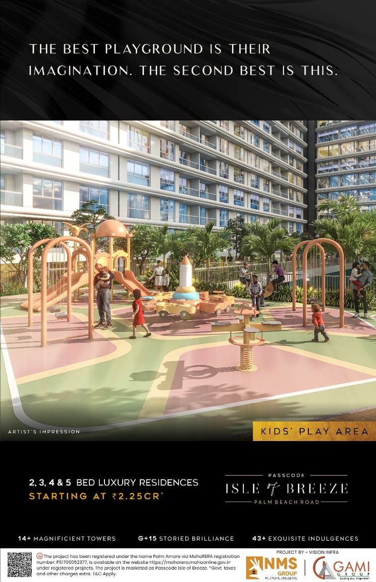 Exterior View, nms-palm-amore 5 Bedroom 2529 Sq.Ft. Builder Floor In Seawoods Sector 46 Navi Mumbai 7645072