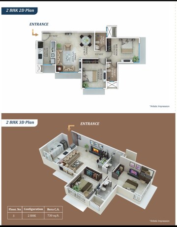 Floor Plan in 2 BHK Apartment at Jasani Scorpio Mumbai, Malad West – for Sale