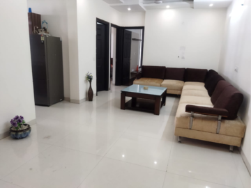 Living Room in 2 BHK Apartment at Golden Sand Apartments, Dhakoli Village – for Sale