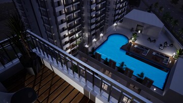 Balcony in 3 BHK Apartment at Elegant Nivasa, Kollur – for Sale