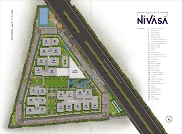 Master Plan in 3 BHK Apartment at Elegant Nivasa, Kollur – for Sale