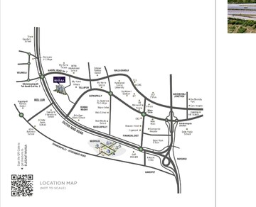 3 BHK Apartment – Map Location View at Elegant Nivasa, Kollur - for Sale