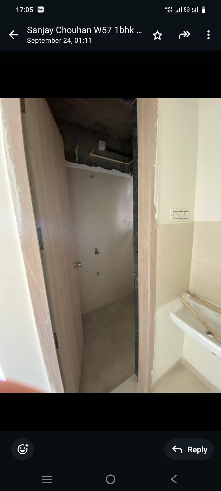 Bathroom, adi-w-57 1 Bedroom 660 Sq.Ft. Apartment In Wakad Pune 7648247