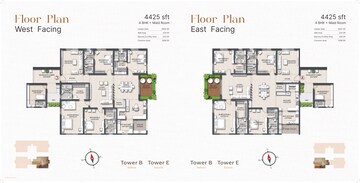 Floor Plan in 4 BHK Apartment at Rajapushpa Infina, Manchirevula – for Sale