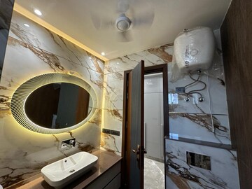 Bathroom in 4 BHK Builder Floor at Karam Hi Dharam Apartment, Sushant Lok ii – for Sale