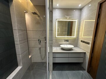 Bathroom in 4 BHK Builder Floor at Karam Hi Dharam Apartment, Sushant Lok ii – for Sale