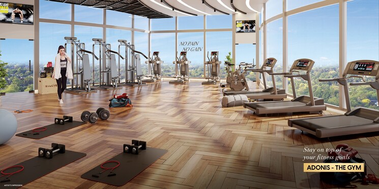 Gym, metro-satyam-queens-necklace 1 Bedroom 404 Sq.Ft. Apartment In Kharghar Navi Mumbai 7652989