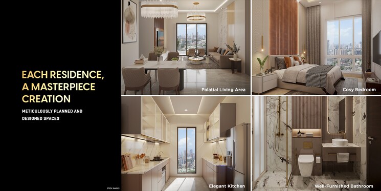 Kitchen, metro-satyam-queens-necklace 1 Bedroom 404 Sq.Ft. Apartment In Kharghar Navi Mumbai 7652989