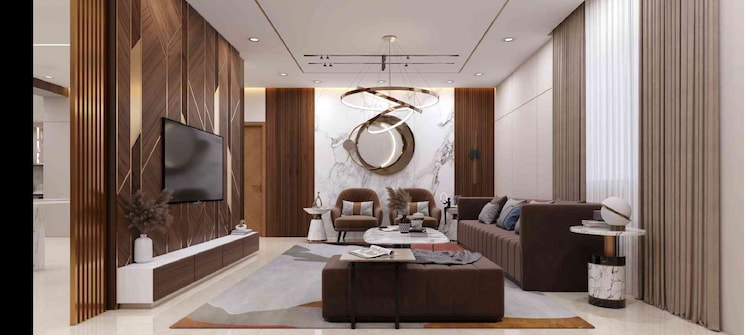 Living Room, western-springs 3.5 Bedroom 3490 Sq.Ft. Apartment In Puppalaguda Hyderabad 7653117