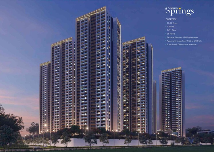 Exterior View, western-springs 3.5 Bedroom 3490 Sq.Ft. Apartment In Puppalaguda Hyderabad 7653117