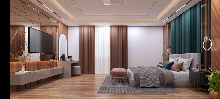 Bedroom, western-springs 3 Bedroom 2185 Sq.Ft. Apartment In Puppalaguda Hyderabad 7653171