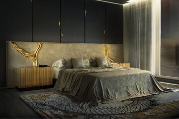 Bedroom in 3 BHK Apartment at Wadhwa 25 South, Prabhadevi – for Sale