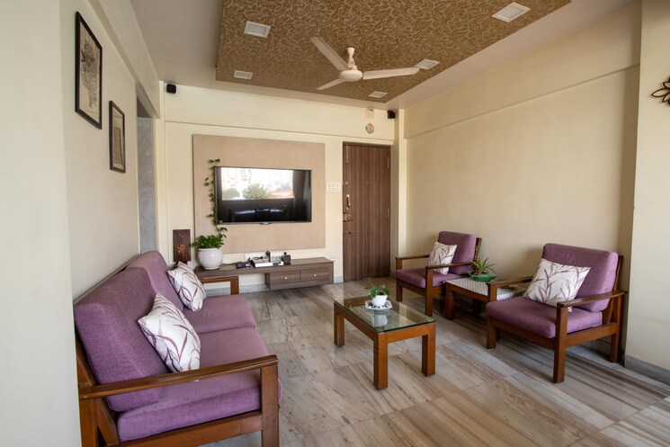 Living Room, chandravadan-chs 3 Bedroom 1000 Sq.Ft. Apartment In Ganeshwadi Thane 7654409