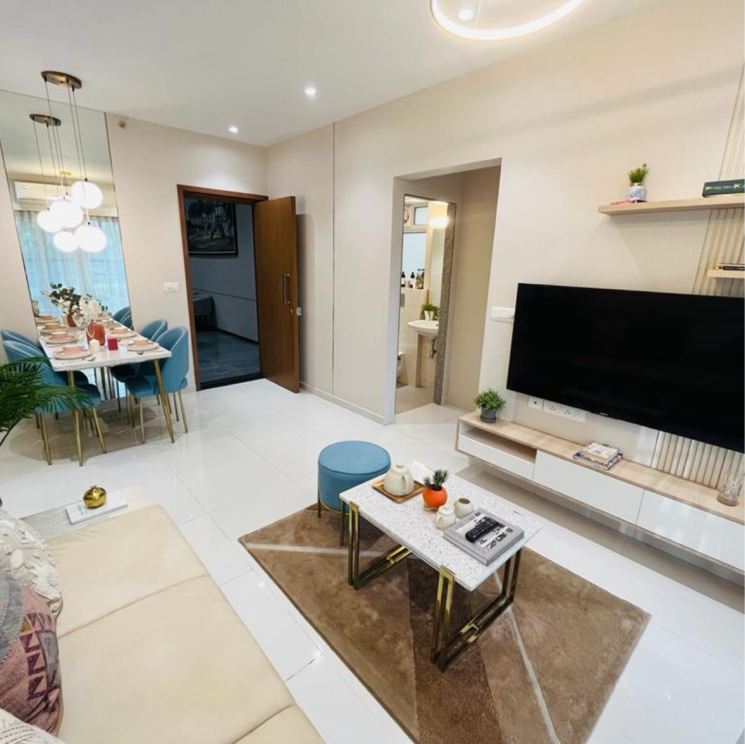 Living Room, siddhi-highland-springs 2 Bedroom 660 Sq.Ft. Apartment In Yashaswi Nagar Thane 7654415