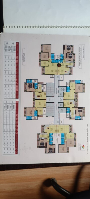 Floor Plan in 2 BHK Apartment at GeeCee Emerald, Kharghar – for Sale