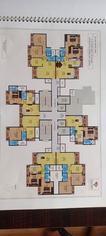 Floor Plan in 2 BHK Apartment at GeeCee Emerald, Kharghar – for Sale