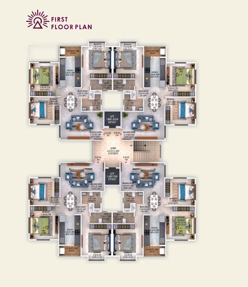 Floor Plan in 3 BHK Apartment at Laxminagar – for Sale