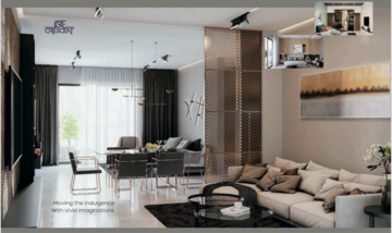 Living Room in 3 BHK Apartment at Candeur Crescent, Venkat Reddy Colony – for Sale