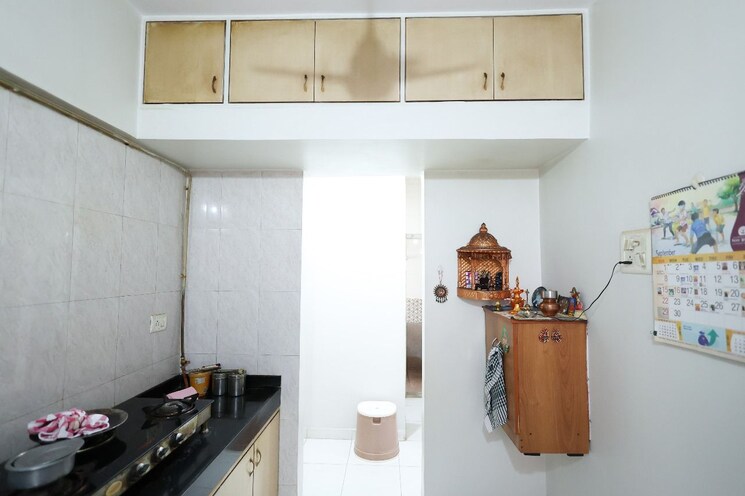 Kitchen, happy-valley 1 Bedroom 650 Sq.Ft. Apartment In Manpada Thane 7656822