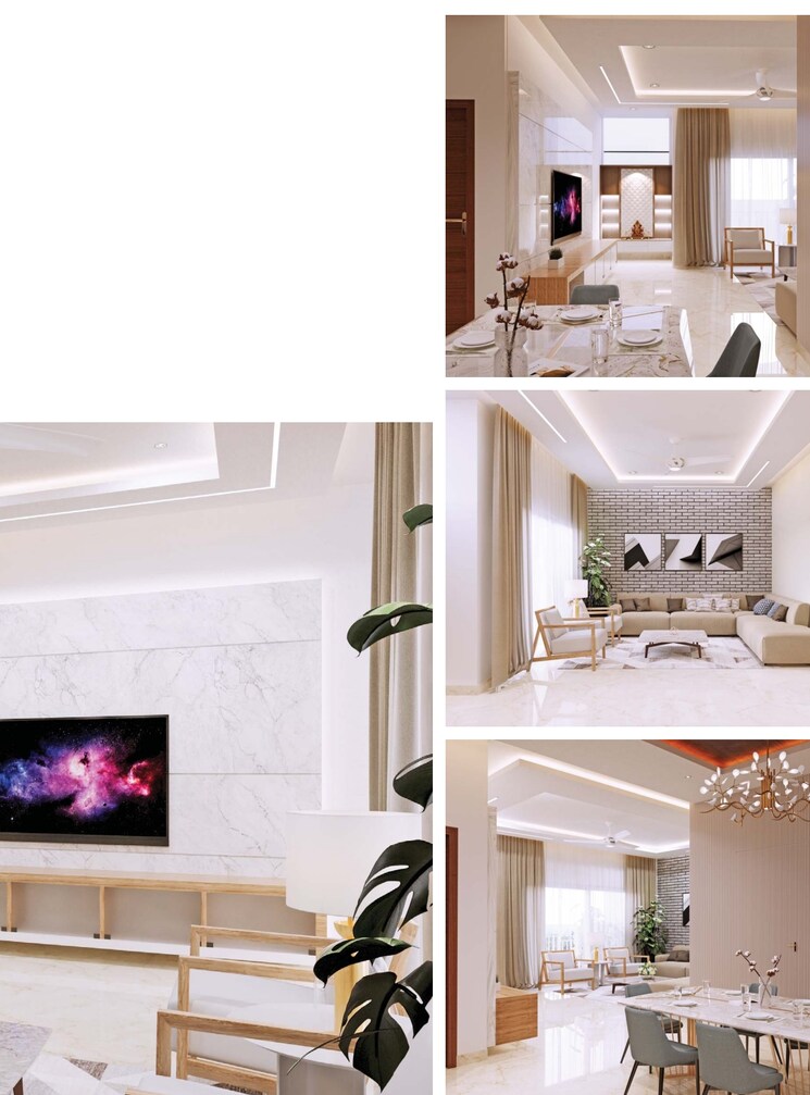 Kitchen, eipl-corner-stone 3 Bedroom 1950 Sq.Ft. Apartment In Gandipet Hyderabad 7656875