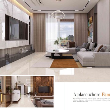 Living Room in 3 BHK Apartment at Western Springs, Puppalaguda – for Sale