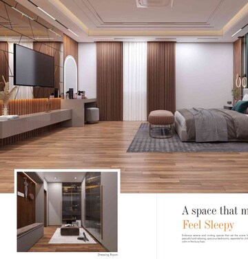 Bedroom in 3 BHK Apartment at Western Springs, Puppalaguda – for Sale