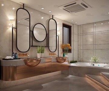 Attached Bathroom in 3 BHK Apartment at Mooldeep CHS, Mulund West – for Sale