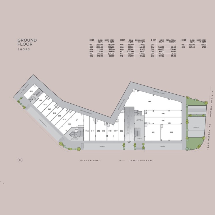 Master Plan, memnagar Commercial Showroom 970 Sq.Ft. In Memnagar Ahmedabad 7657516