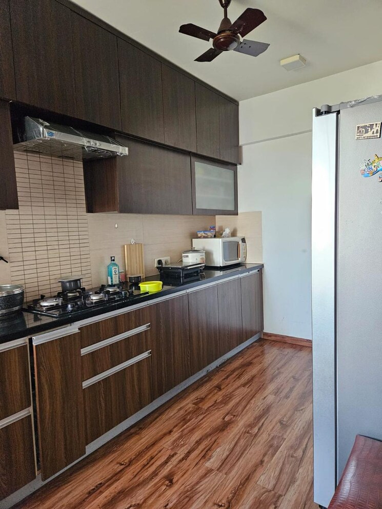 Kitchen, acropolis-purple-nine-hills 4 Bedroom 2200 Sq.Ft. Apartment In Kondhwa Pune 7659325