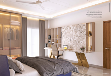 Living Room in 3 BHK Apartment at Hallmark Treasor, Gandipet – for Sale