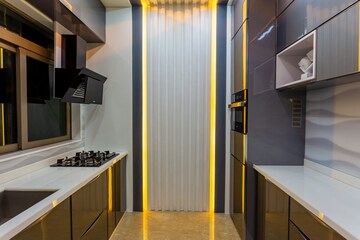 Kitchen in 2 BHK Apartment at Sheth Auris Serenity Tower 1, Malad West – for Sale